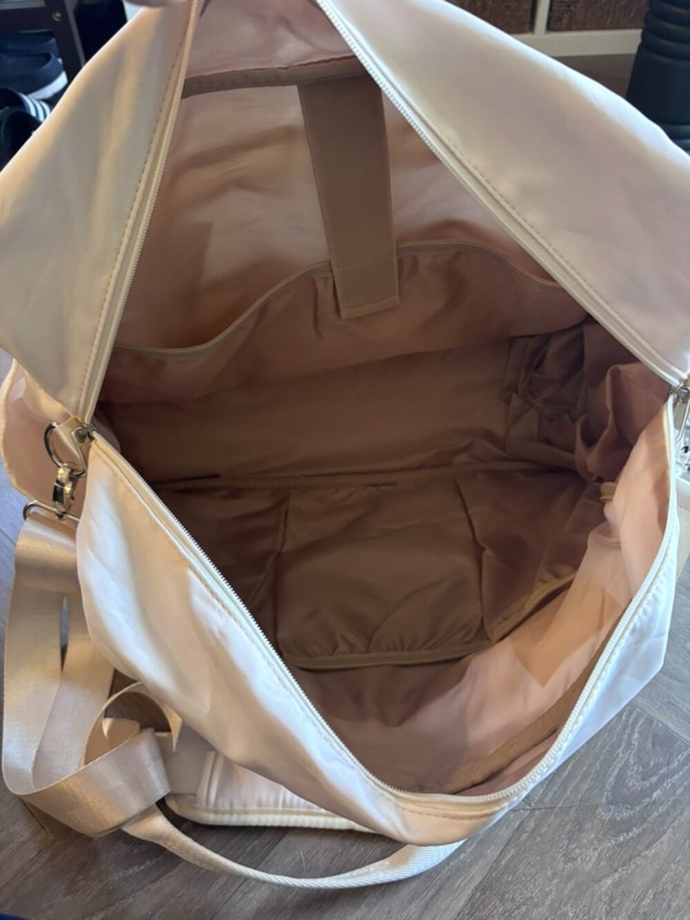 CREAM LONG VACATION Women's Travel Duffel Bag - Picture 7 of 14